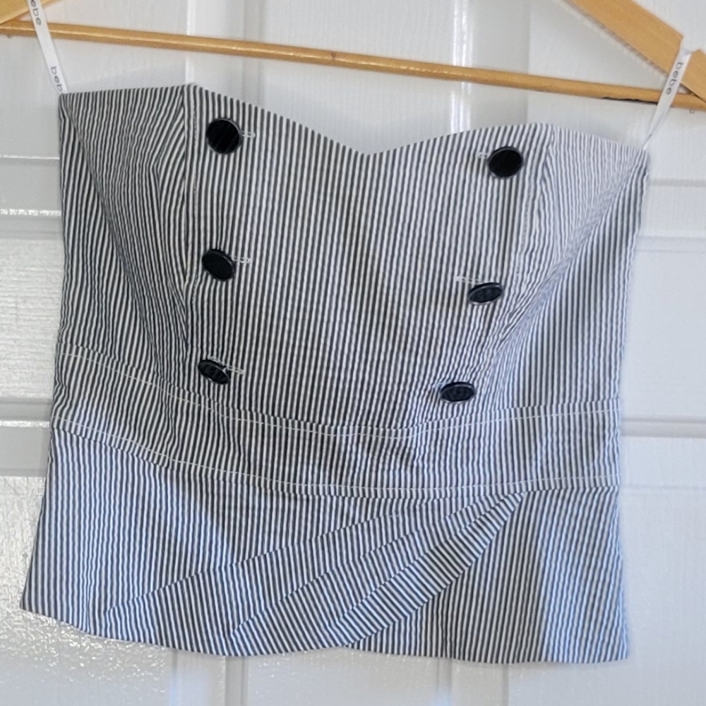 Bebe Strapless Corset Top - Size 10